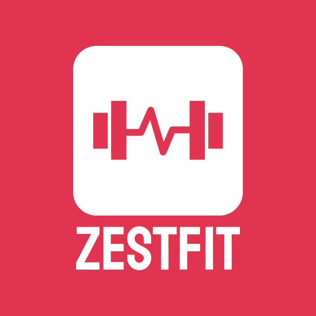 ZestFit fitness wellness gym logo design